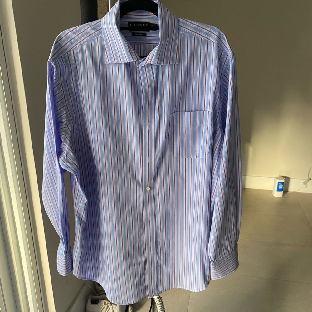 Ralph Lauren, men’s dress shirt, 17.5 34/35 Long sleeve button-down